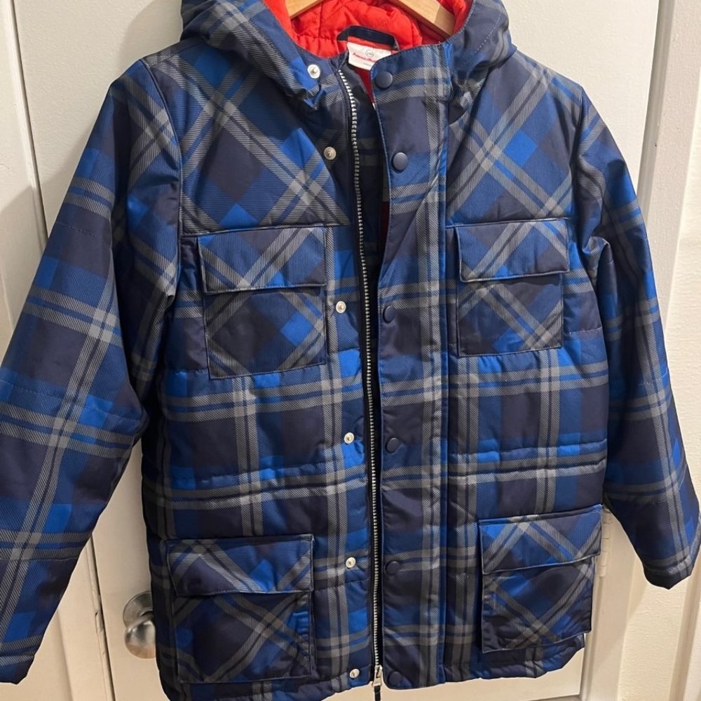 Hanna Andersson Boys Print Snow Jacket (size 10 or 140cm)